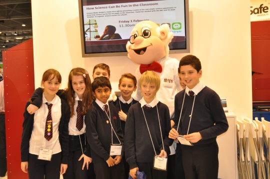 Me and students from Great Berry Primary School at Bett 2013